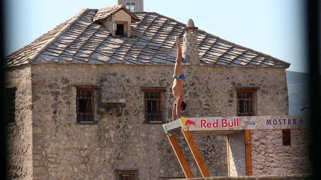 Mostar'da Red Bull Cliff Diving Dünya Serisi