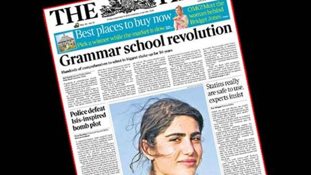 The Times Gazetesi PYDli teröristi kapak yaptı