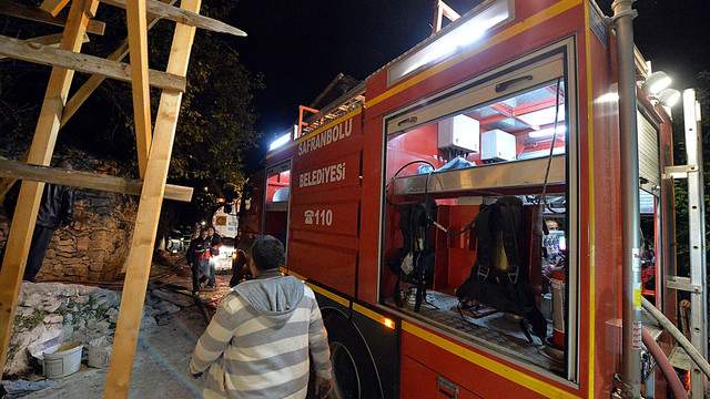 Karabük Safranboluda bulunan tarihi konak yandı