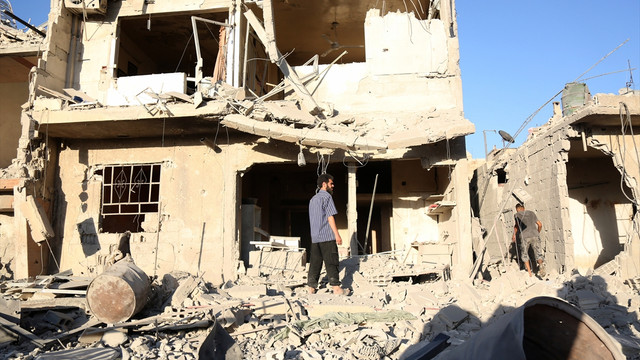 Şam'da yerleşim yerine saldırı