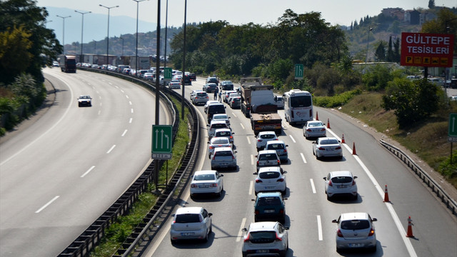 Tatilciler dönüş yolunda