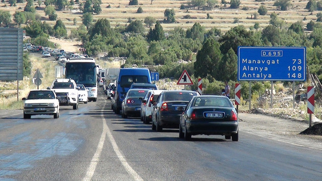Tatilciler dönüş yolunda