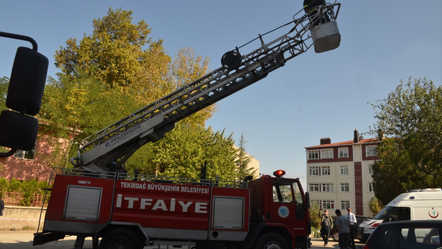 Tekirdağ'da hastanede yangın tatbikatı