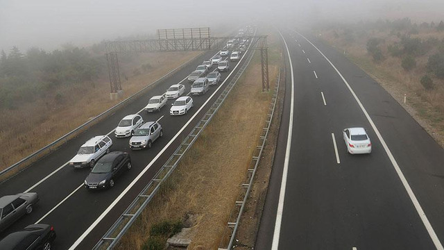TEM otoyolunda bayram yoğunluğu yaşanıyor
