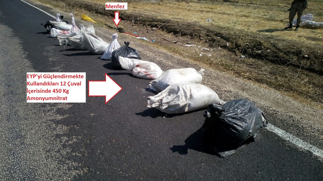 Teröristlerce yola tuzaklanan patlayıcılar imha edildi