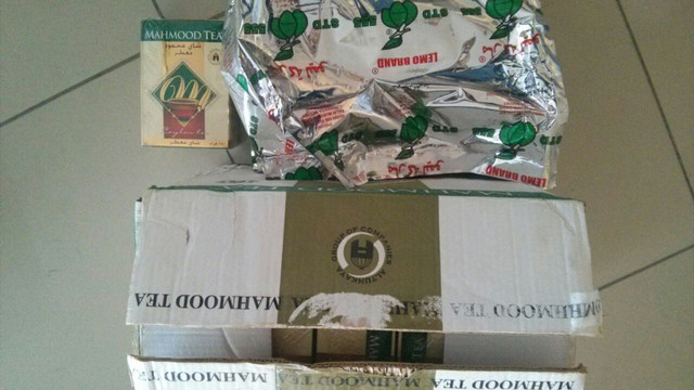 Vanda 5 ton kaçak çay ele geçirildi