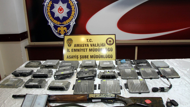 Amasya merkezli 8 ilde oto hırsızlığı operasyonu