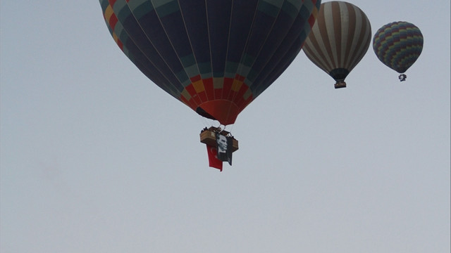 Balonlar Cumhuriyet Bayramı için havalandı
