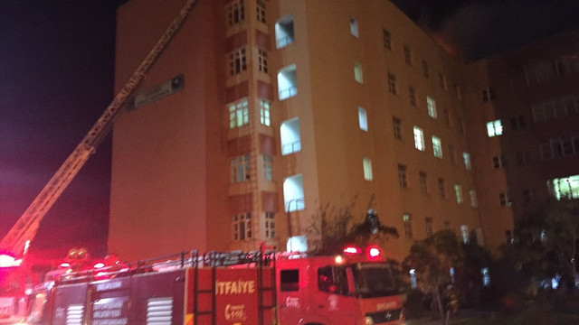 Bandırma Devlet Hastanesinde yangın