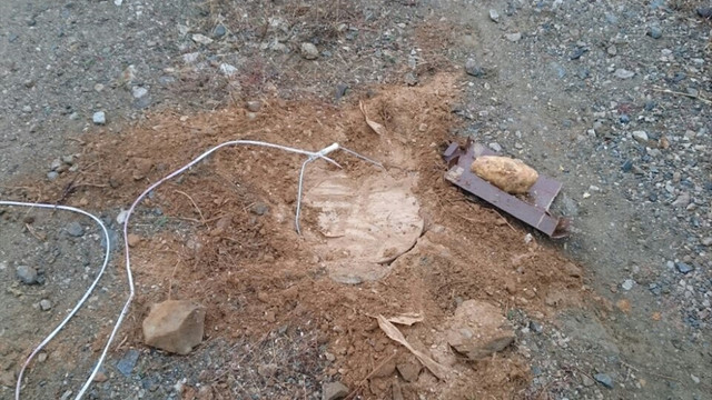 Bingöl'de yola döşenen patlayıcı imha edildi