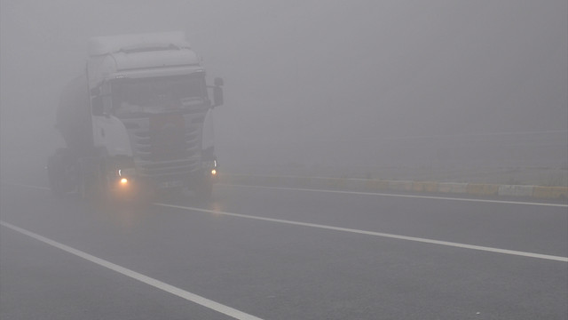 Bolu Dağı'nda yoğun sis