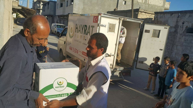 Cerablus'a insani yardım