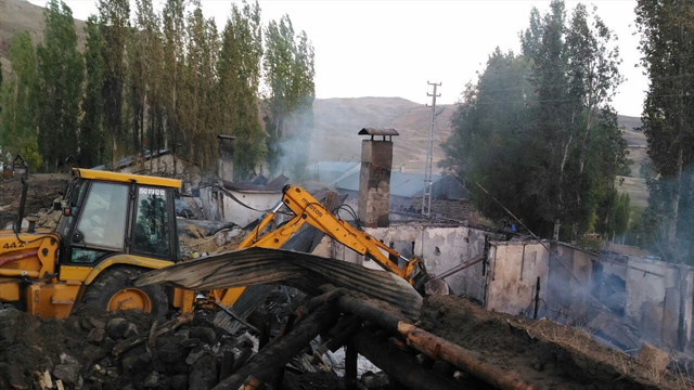 Erzurum'da ev yangını