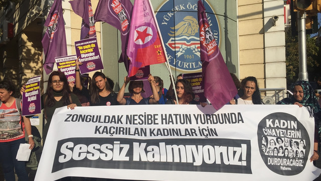 Fatih'te kadınlardan eylem