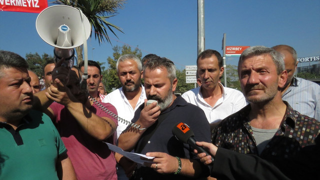 Fikirtepe'de kentsel dönüşüm protestosu