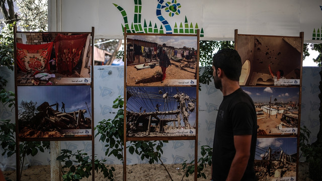 Gazzelilerin acılarını anlatan fotoğraf sergisi