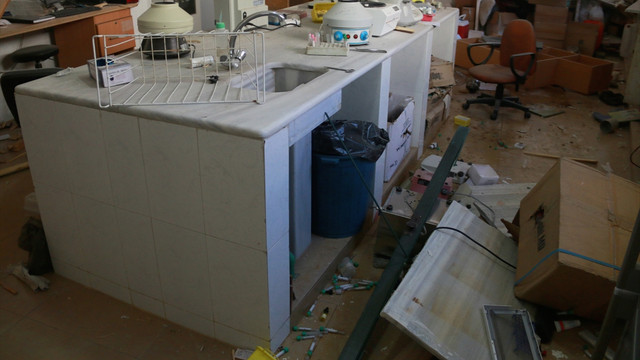 Halep'te sahra hastanesine saldırı