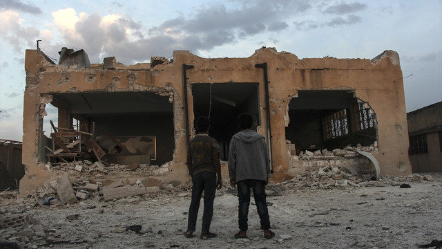 İdlib'de okula düzenlenen saldırı