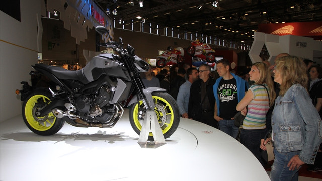 Köln'de düzenlenen motosiklet fuarına yoğun ilgi