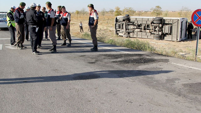 Konya'da trafik kazası: 26 yaralı