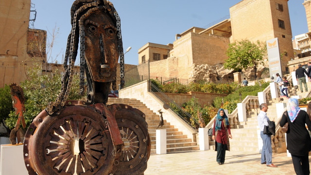 Mardin'de atık metal sergisi