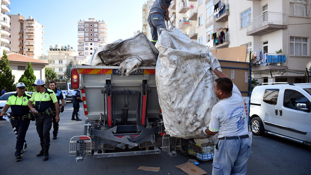 Mersin'de katı atık toplayıcılarına yönelik operasyon