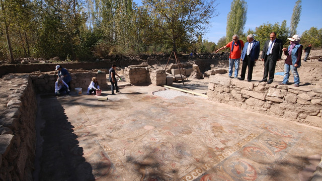 Mozaik tarlasında bin 500 yıllık sikke bulundu