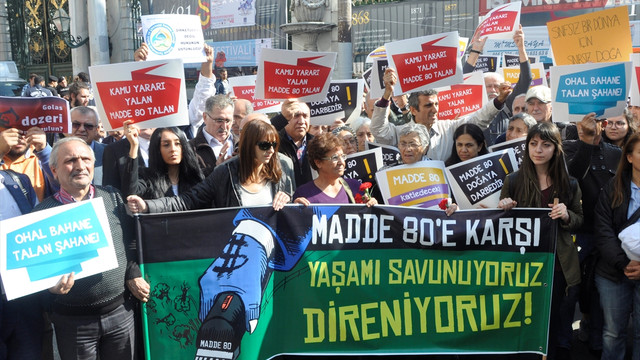 STK'lardan Madde 80in iptali istemiyle eylem