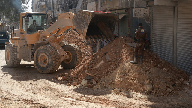Halep'teki yerleşim alanına saldırı