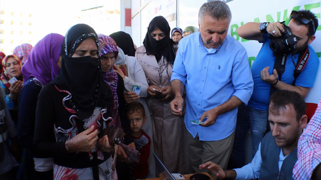 Suriyeli ailelere gıda ve battaniye yardımı
