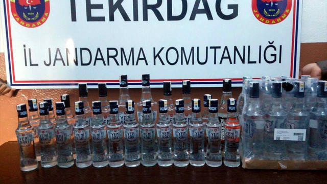 Tekirdağ'da sahte içki operasyonu