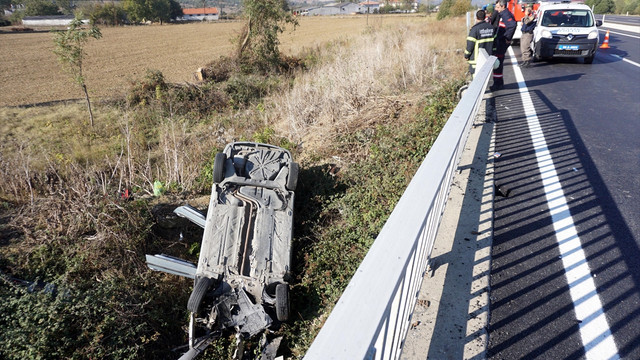 Tekirdağ'da trafik kazası: 1 ölü, 2 yaralı