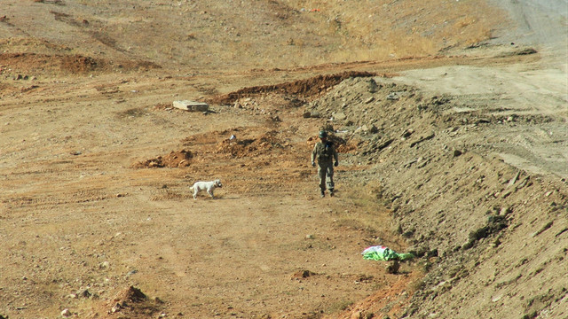 Teröristlerce yola tuzaklanan patlayıcı imha edildi