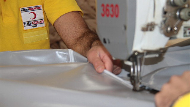 Türk Kızılayı Erzincan çadır atölyesi yeniden hizmete başladı