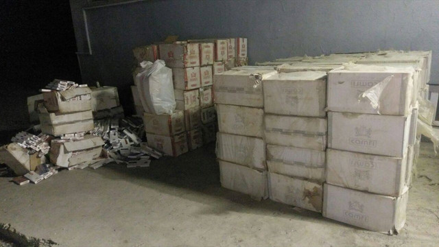 Van'da kaçak sigara operasyonu