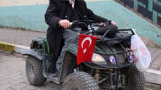 107 yaşında ATV kullanıyor