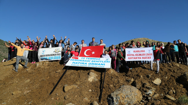 15 Temmuz şehitleri anısına hatıra ormanı