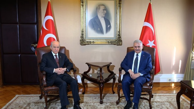 Başbakan yarın MHP lideri Bahçeli ile görüşecek