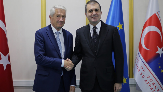 AB Bakanı Çelik'in kabulü