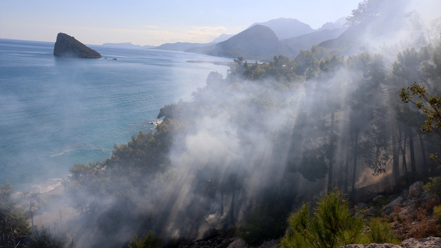 Antalya'da orman yangını