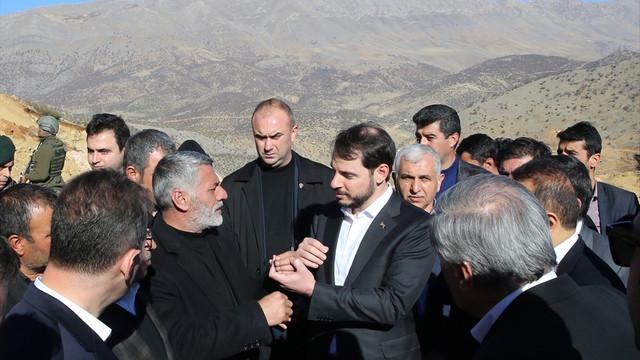 Bakan Albayrak Siirt'teki maden faciası bölgesinde