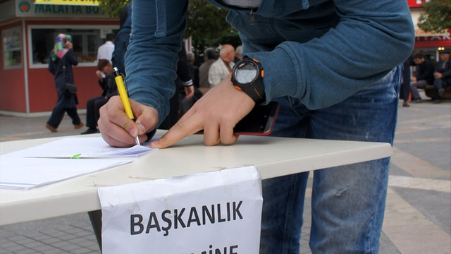 Başkanlık sistemine destek için imza kampanyası