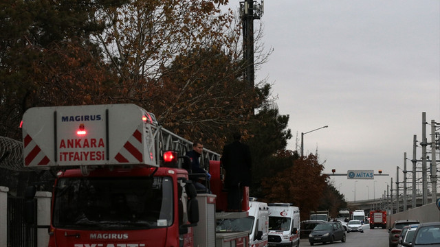 Başkentray çalışması sırasında doğalgaz borusu delindi