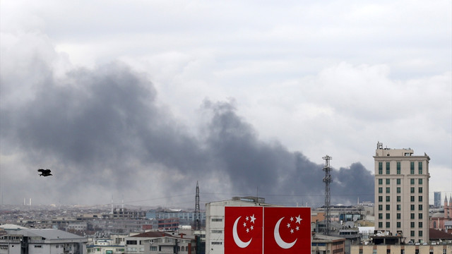 Bayrampaşa'daki iş yeri yangını