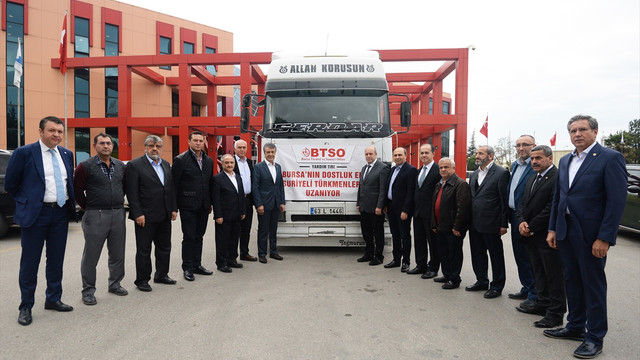 BTSO'dan Suriye'deki Türkmenlere giysi yardımı