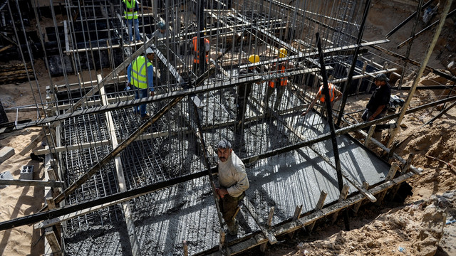 Gazze'de Onbaşı Hasan Cami inşası