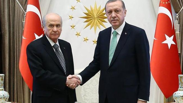 Erdoğan - Bahçeli görüşmesi sona erdi