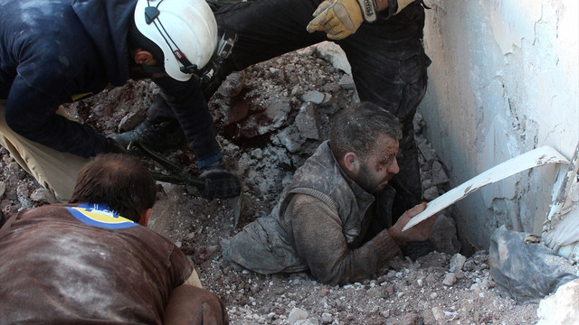 Halep'te yerleşim yerine saldırı