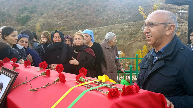 HDP Milletvekili Önlü, terörist cenazesine katıldı