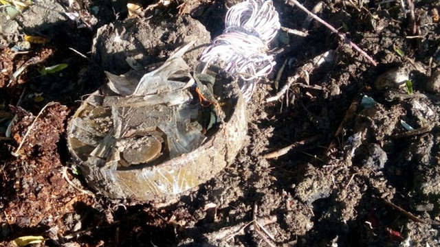 İlkokulun yakınına yerleştirilen mayın imha edildi